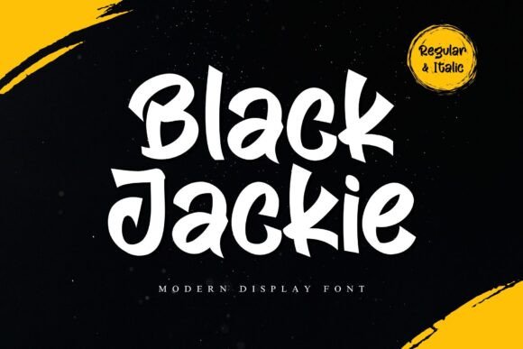 Black Jackie Font for Bold Creative Displays