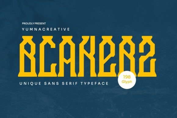 Blakerz Typeface: Bold Sans Serif for Modern Branding