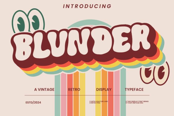 Blunder: The Quirky Display Font for Crafters