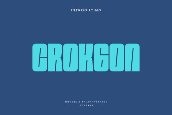 Crokgon Typeface for Bold Campaign Design