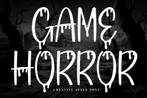 Game Horror Handwritten Font for Web Design
