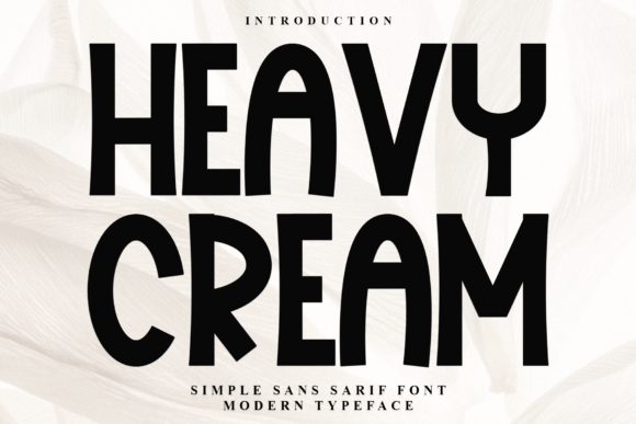 Heavy Cream Typeface for Bold Campaign Impact