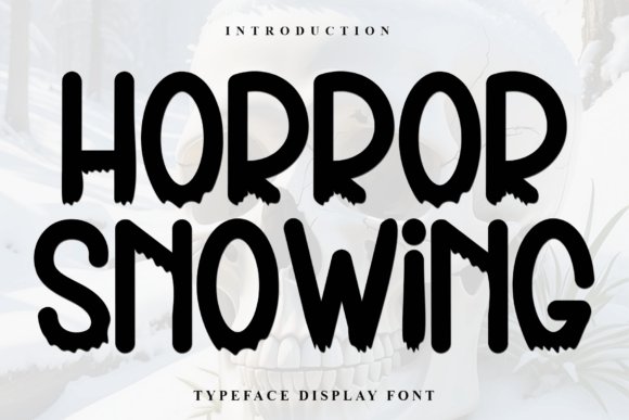 Horror Snowing Font for Creative Makers