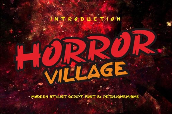 Horror Village Font for Editorial Design