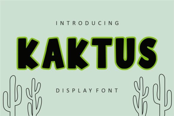 Kaktus Display Font for Bold Campaigns