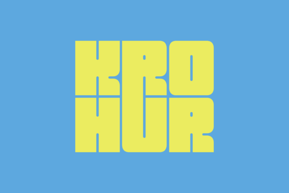 Krohur: The Bold Display Font for Makers