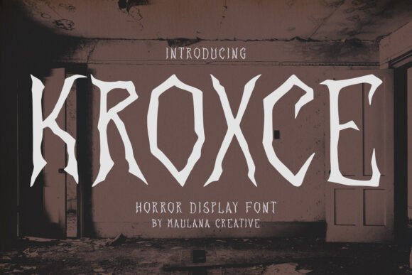 Kroxce: A Spooky Display Font for Horror Web Design