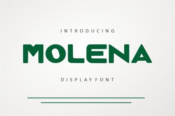 Molena: The Bold Uppercase Display Font for Marketers