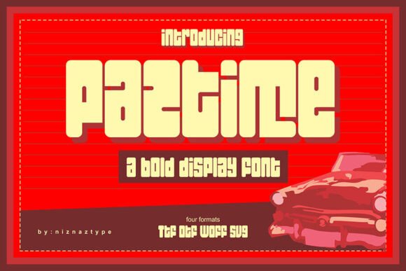 Paztime: The Joyful Display Font for Bold Campaigns