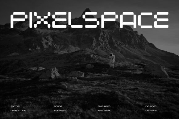 Pixel Space: A Futuristic Display Font for Modern Editorial Design