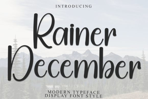 Rainer December: A Festive Display Font for Holiday Campaigns