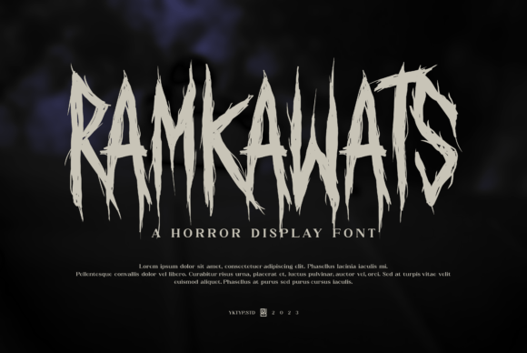 Ramkawats Horror Display Font for Bold Branding