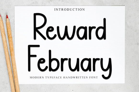Reward February Font for Modern Business Branding