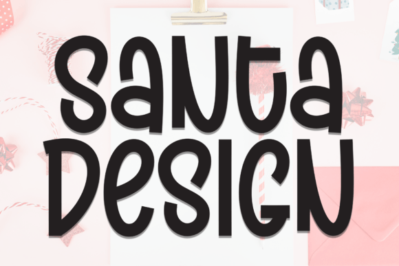 Santa Design: A Playful Typeface for Festive Branding
