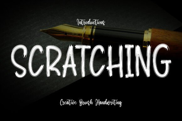 Scratching Font: Bold Texture for Brand Identity