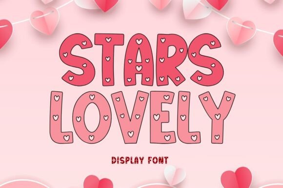 Stars Lovely: A Romantic Display Font for Editorial Design