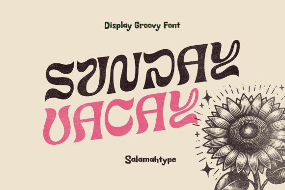 Sunday Vacay: A Playful Display Font for Editorial Design