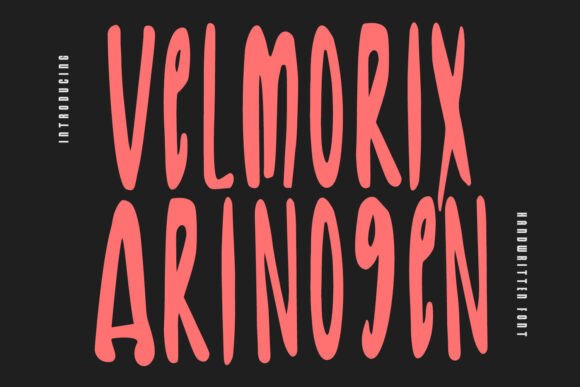 Velmorix Arinogen: The Authentic Handwritten Typeface