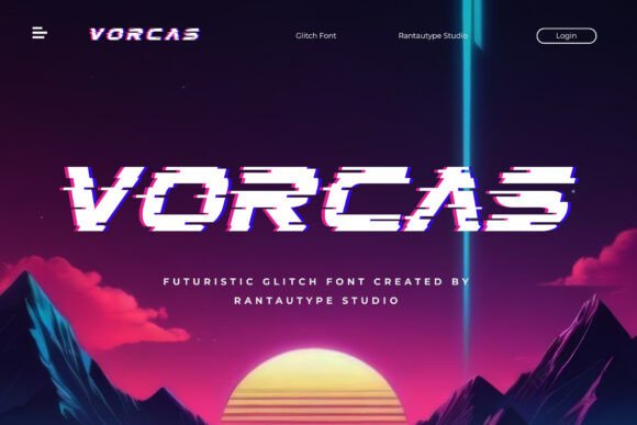 Vorcas Font: The Ultimate Glitch Display Typeface