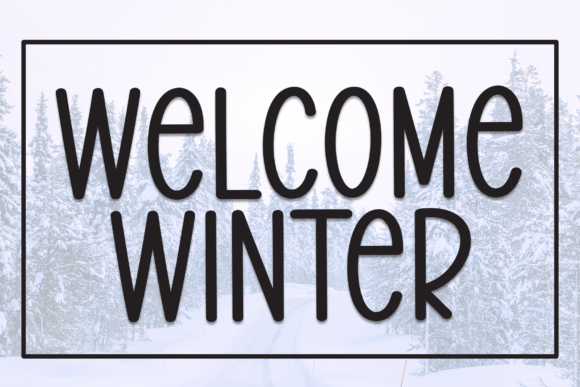 Welcome Winter Display Font for Web Design