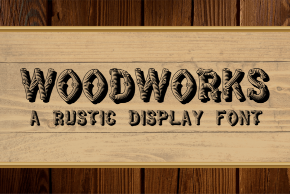 Woodworks Font: Rustic Branding for Small Business